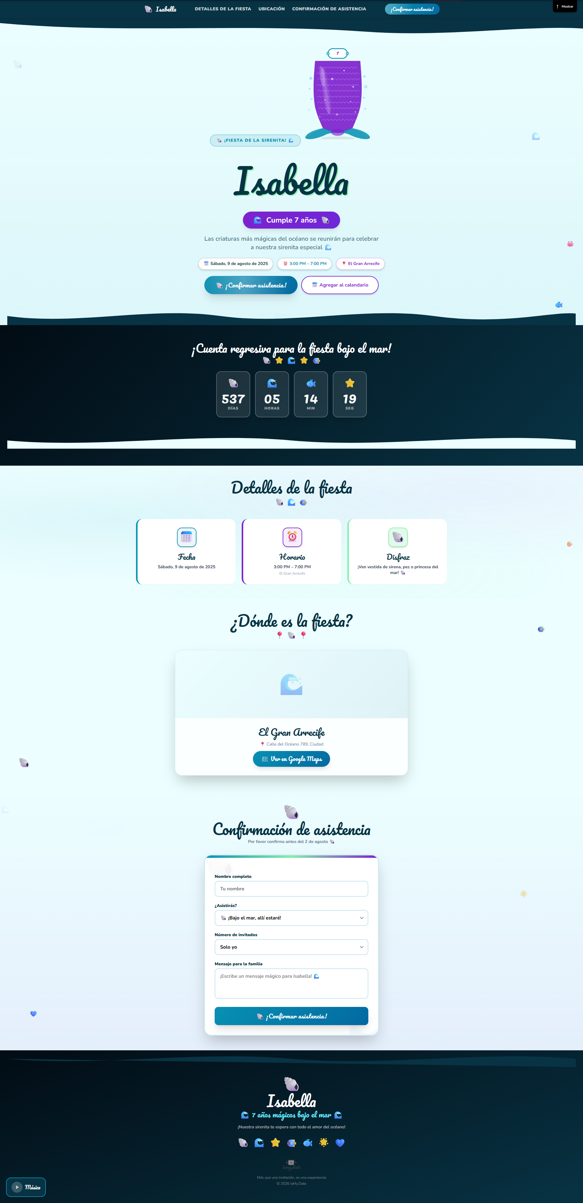 Sirenita – Mundo Bajo el Mar